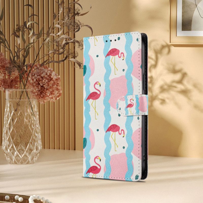 Læder Cover Samsung Galaxy S26 Ultra Telefon Etui Flamingoer