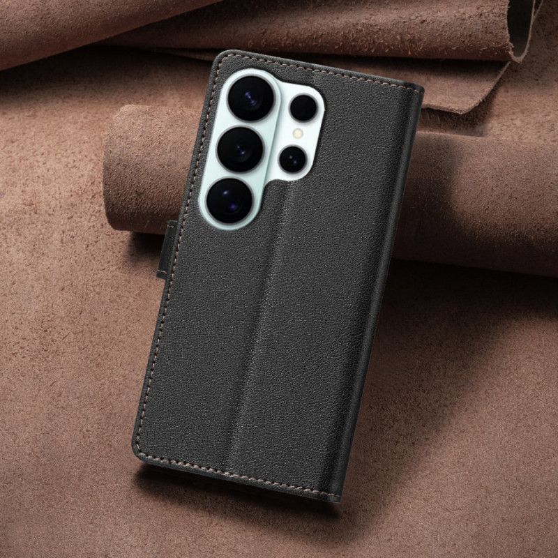 Læder Cover Samsung Galaxy S26 Ultra Telefon Etui Klassisk Binfen-farve