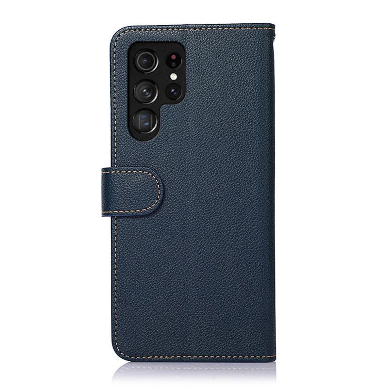 Læder Cover Samsung Galaxy S26 Ultra Telefon Etui Tofarvet Khazneh Rfid-beskyttelse