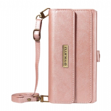 Læder Cover Samsung Galaxy S26 Ultra Telefon Etui Vintage Pung Med Skulderrem