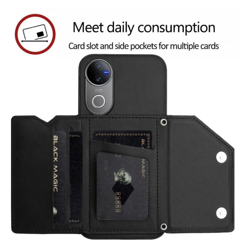 Cover Vivo V50 5g Kortholder Og Snor
