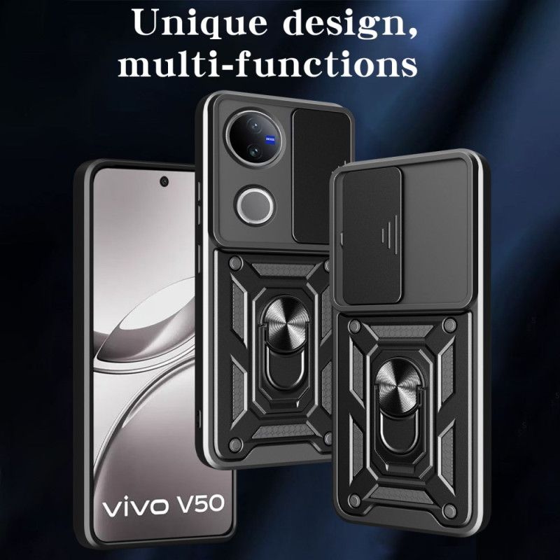 Cover Vivo V50 5g Skydeligt Kameradæksel Og Støtte
