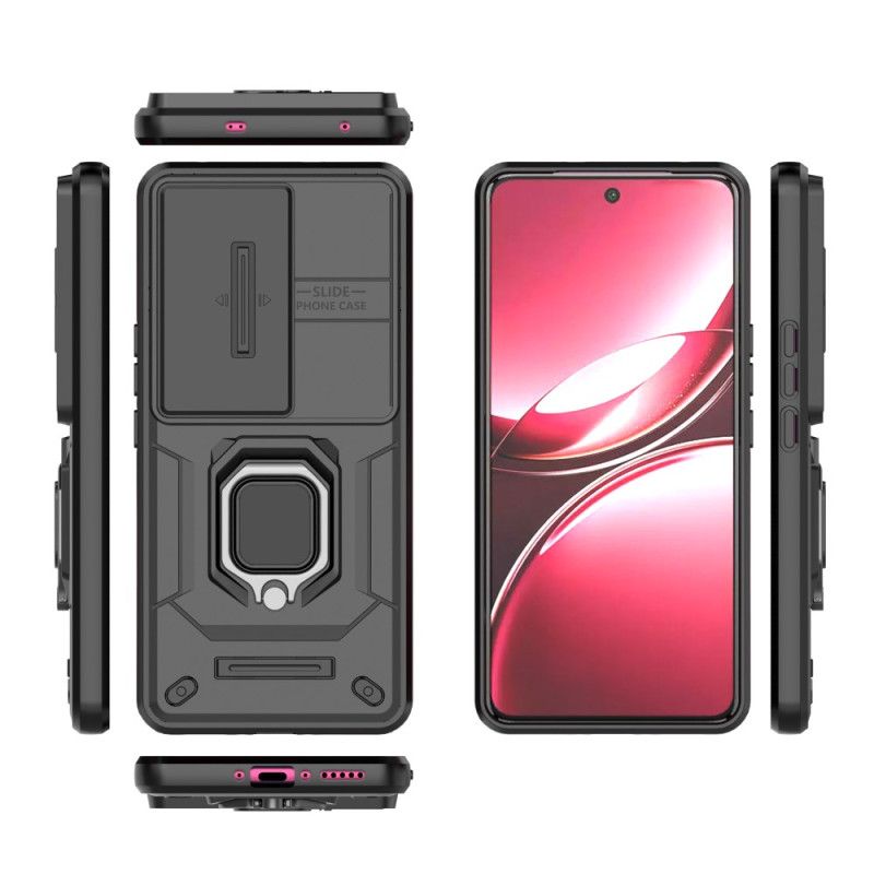 Cover Vivo V50 5g Telefon Etui Holdbar Ring Med Linse Beskyttelse