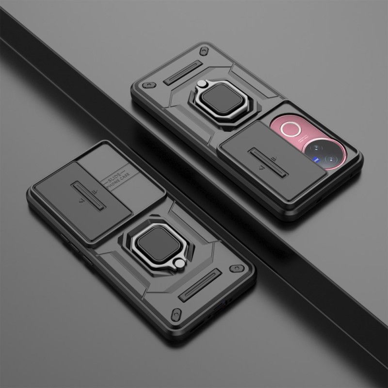 Cover Vivo V50 5g Telefon Etui Holdbar Ring Med Linse Beskyttelse