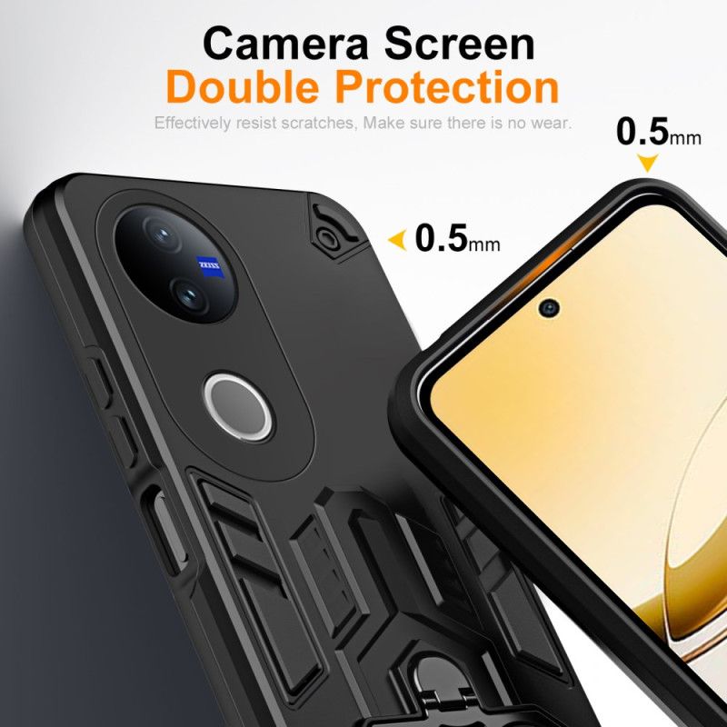 Cover Vivo V50 5g Telefon Etui Robust Med Stativ