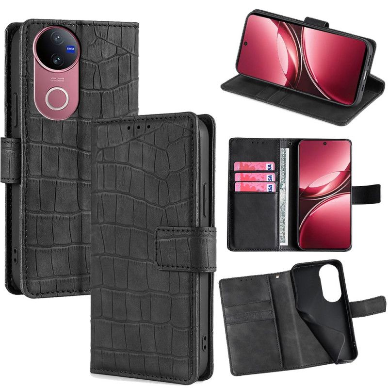Flip Cover Til Vivo V50 5g Krokodilletekstur