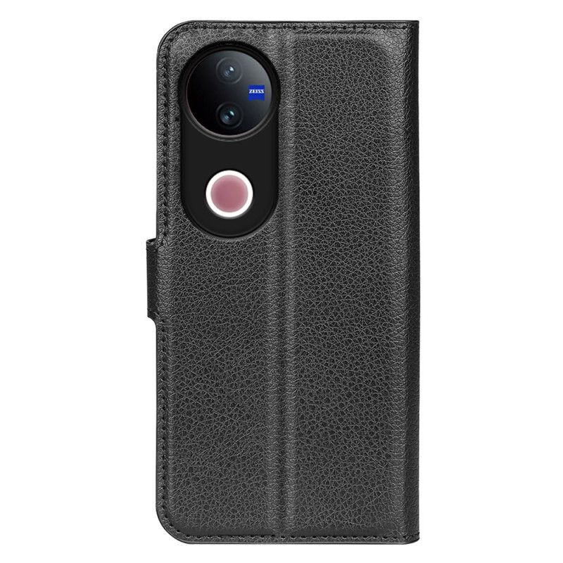 Flip Cover Til Vivo V50 5g Litchi Kunstlæder