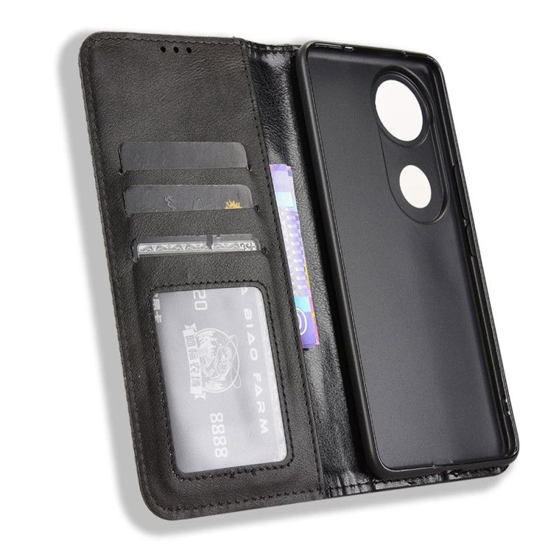 Flip Cover Til Vivo V50 5g Vintage Frise