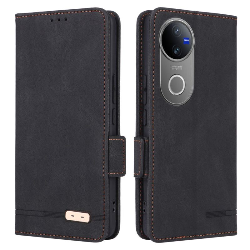 Flip Cover Vivo V50 5g Metallisk Dekoration