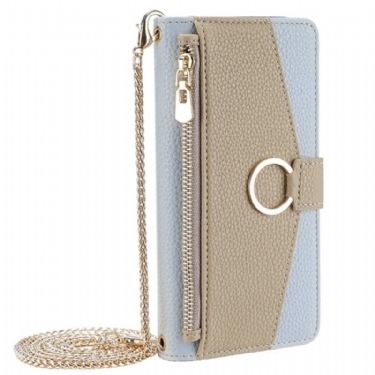 Flip Cover Vivo V50 5g Spejlpung Og Kæde