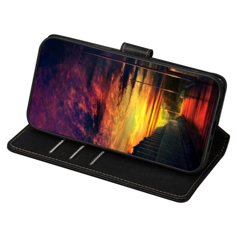 Flip Cover Vivo V50 5g Vintage Rfid-beskyttelse