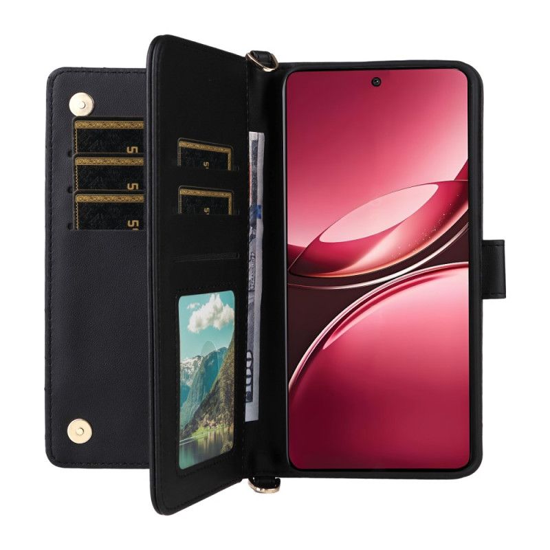 Læder Cover Vivo V50 5g Quiltet Med Stropper