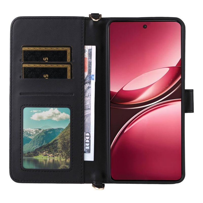 Læder Cover Vivo V50 5g Quiltet Med Stropper