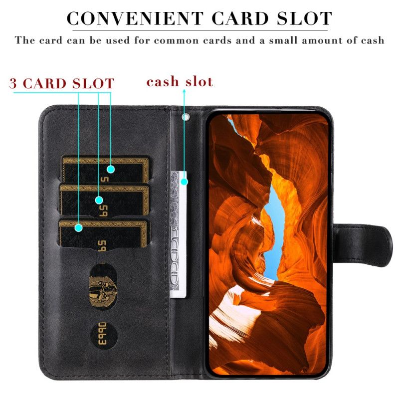 Læder Cover Vivo V50 5g Telefon Etui Lynlås Lomme