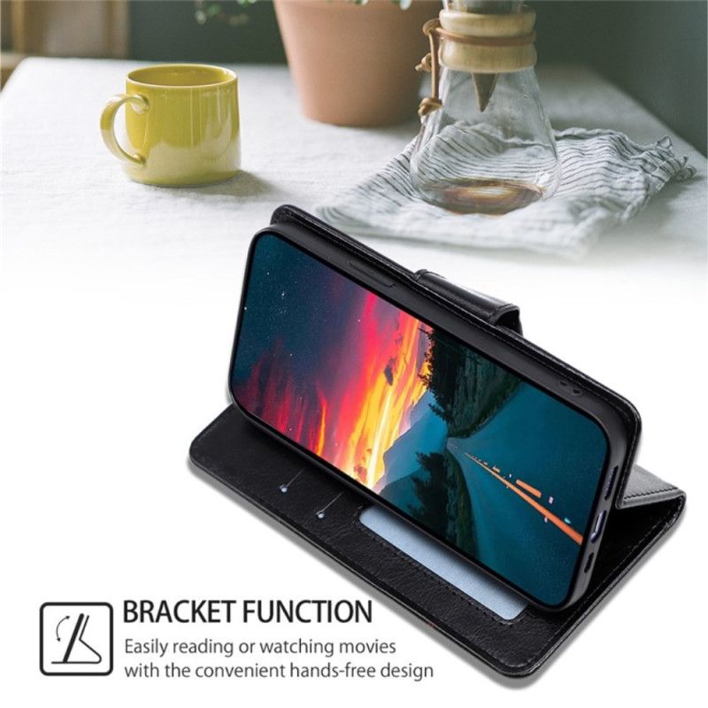 Læder Cover Vivo V50 5g Telefon Etui Retro Kunstlæder