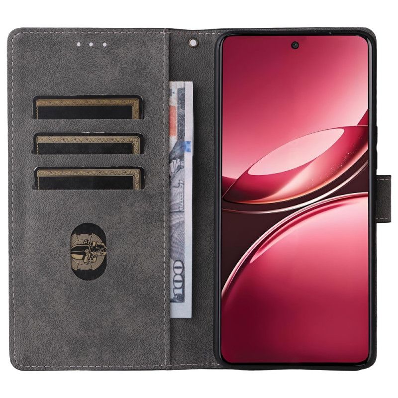 Læder Cover Vivo V50 5g Telefon Etui Rfid-beskyttelse Og Rem