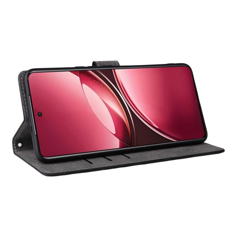 Læder Cover Vivo V50 5g Telefon Etui Rfid-beskyttelse Og Rem