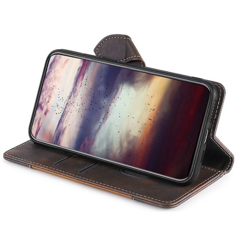 Læder Cover Vivo V50 5g Telefon Etui Tofarvet Blomsterdesign