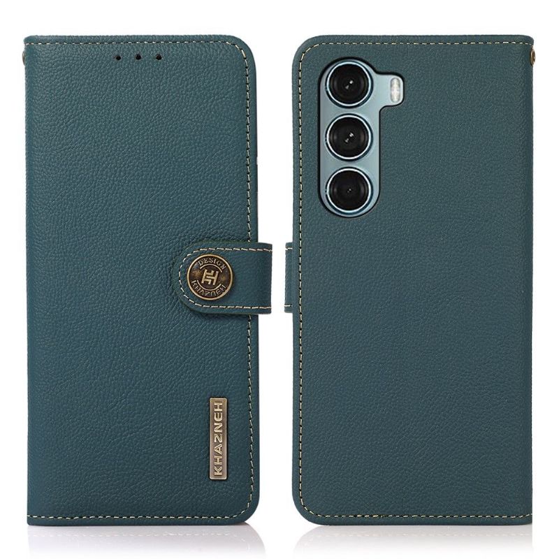 Læder Cover Motorola Moto G200 5G Original Khazneh Klassisk Læder