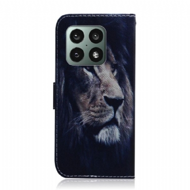 Etui OnePlus 10 Pro Løvemønster