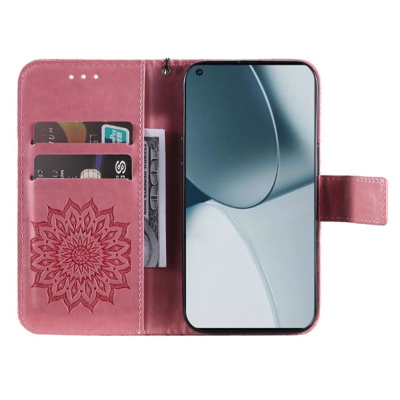 Flip Cover OnePlus 10 Pro Med Snor Solsikke