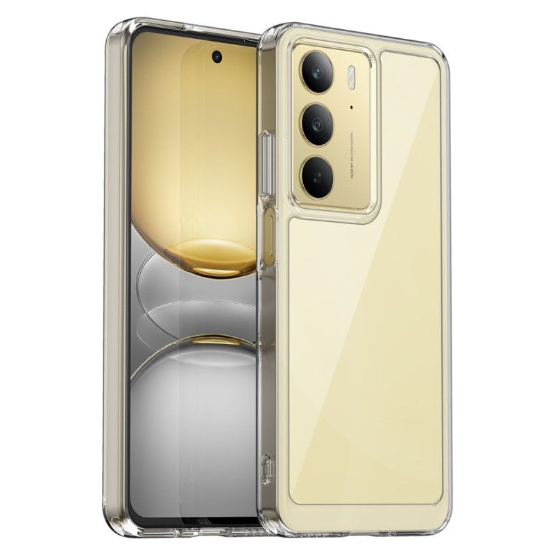 Cover Realme C75 Transparent Med Skærmbeskytter I Hærdet Glas