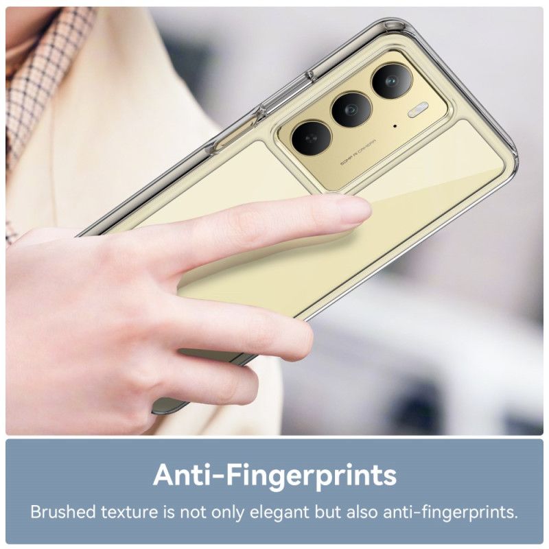 Cover Realme C75 Transparent Med Skærmbeskytter I Hærdet Glas