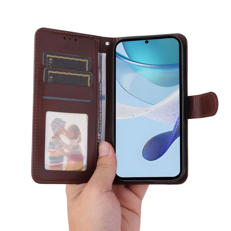 Flip Cover Realme C75 Ensfarvet Med Rem