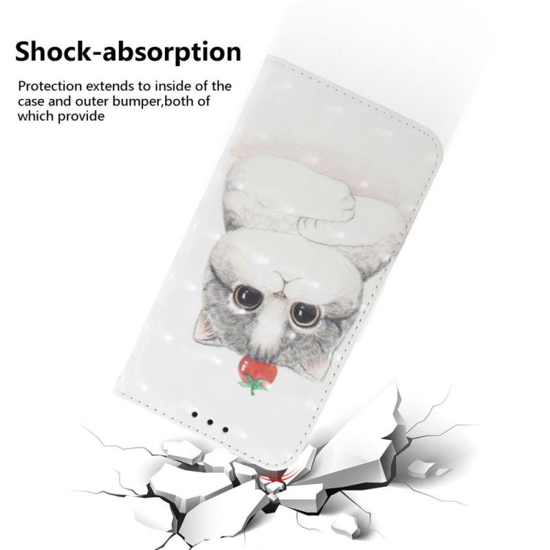 Flip Cover Realme C75 Kat- Og Jordbærrem