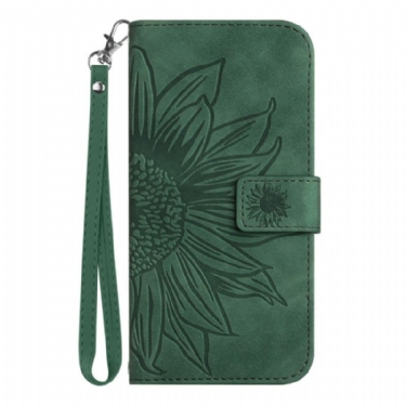 Flip Cover Realme C75 Rem Med Solsikkeprint