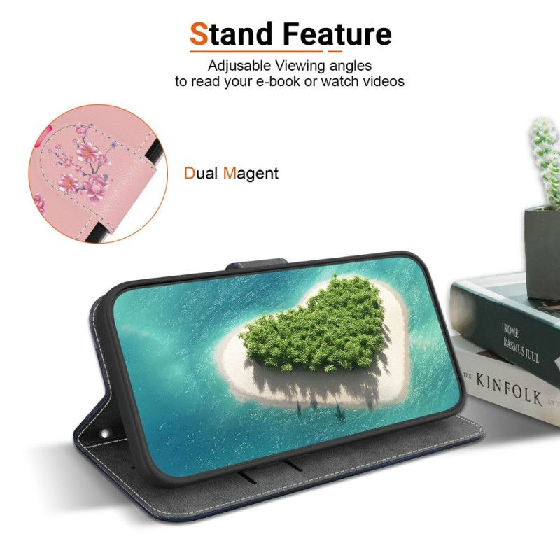 Flip Cover Realme C75 Sakura-mønster