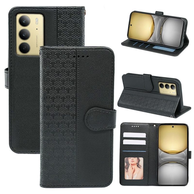 Læder Cover Realme C75 Frise Med Rem