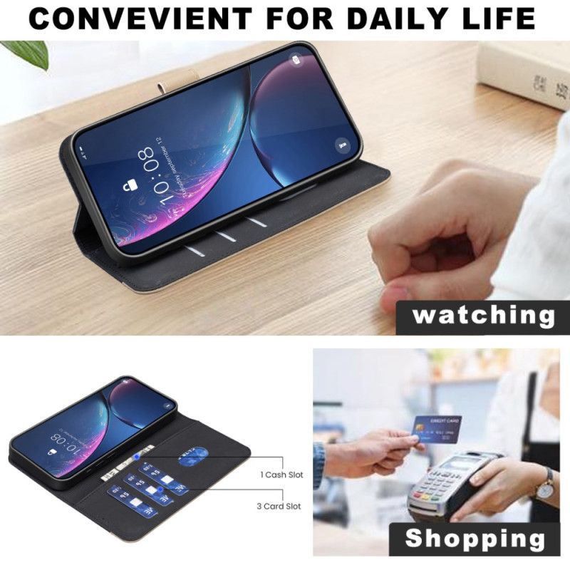 Læder Cover Realme C75 Telefon Etui Binfen Color Blomstermønster