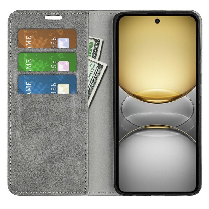 Læder Cover Realme C75 Telefon Etui Læderstil