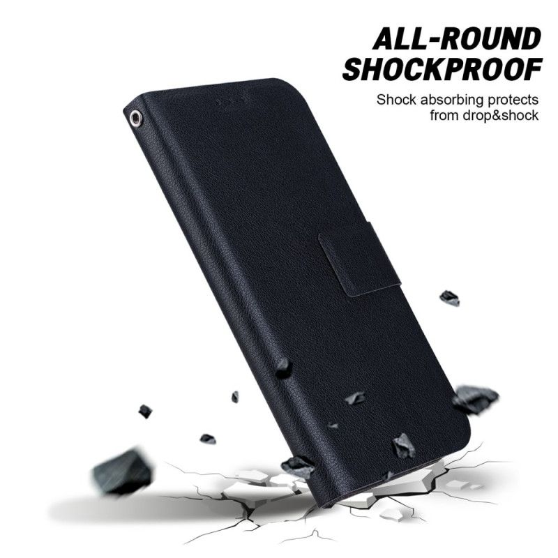 Læder Cover Realme C75 Telefon Etui Monokrom