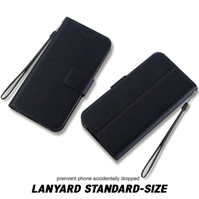 Læder Cover Realme C75 Telefon Etui Monokrom