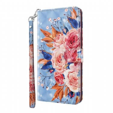 Flip Cover Samsung Galaxy A42 5G Blomstrende Blomster