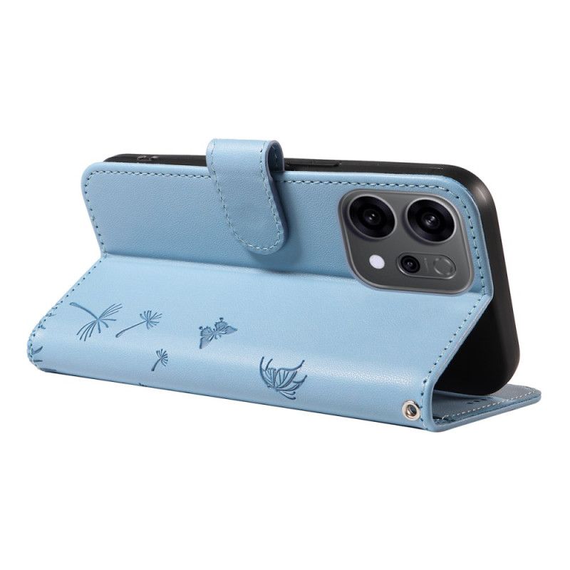 Flip Cover Oppo Reno 14 5g Mælkebøtter Med Rem