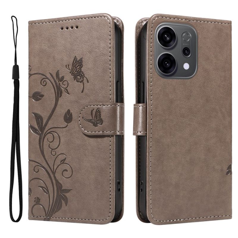 Flip Cover Oppo Reno 14 5g Små Blomster