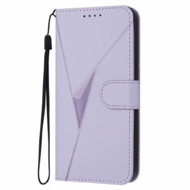 Flip Cover Oppo Reno 14 5g Trekant Mønster