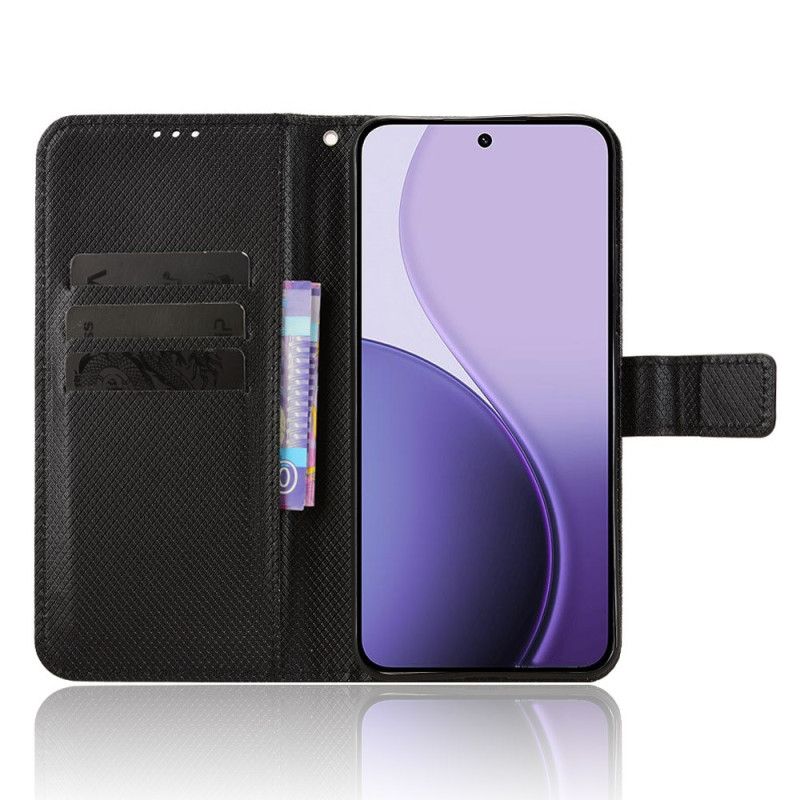 Flip Cover Til Oppo Reno 14 5g Diamanttekstur