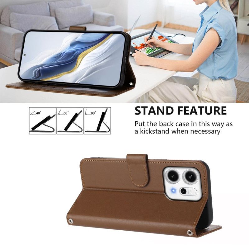 Flip Cover Til Oppo Reno 14 5g Monokrom