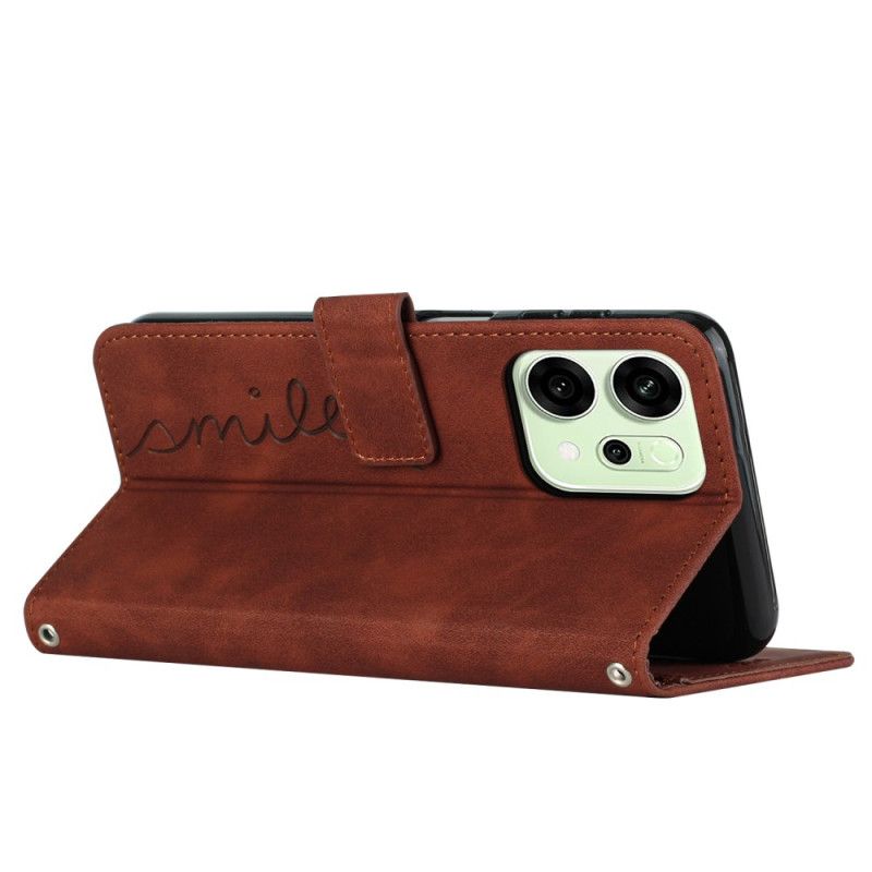 Flip Cover Til Oppo Reno 14 5g Smil