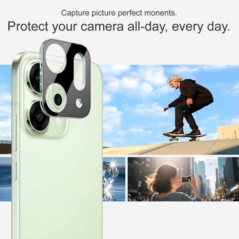 Hærdet Glaslinsebeskytter Til Oppo Reno 14 5g (sort Version)