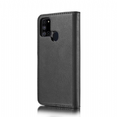 Mobilcover Læder Cover Samsung Galaxy A21s Beskyttelsessæt 2 i 1 Aftagelig