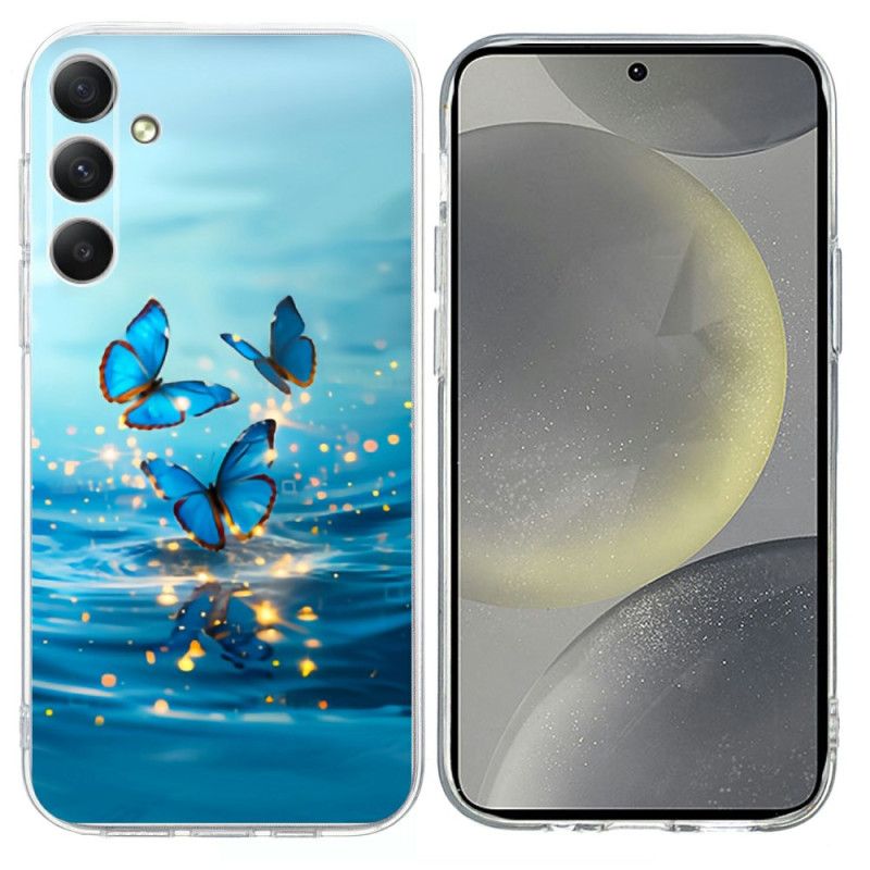 Cover Samsung Galaxy S26 Blå Sommerfugle