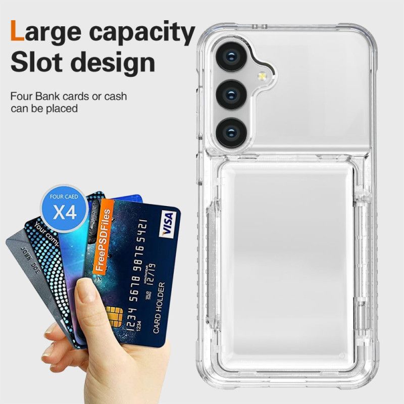Cover Samsung Galaxy S26 Gennemsigtig Med Kortholder Og Stativ