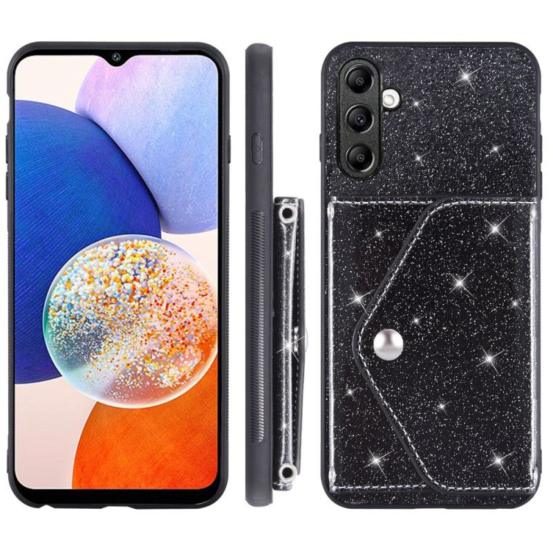 Cover Samsung Galaxy S26 Glitter Kortholder Og Skulderrem