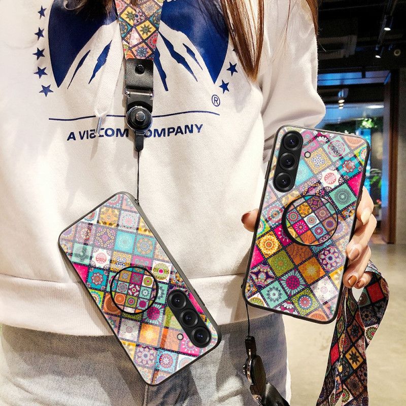Cover Samsung Galaxy S26 Patchwork-stativ Og Rem