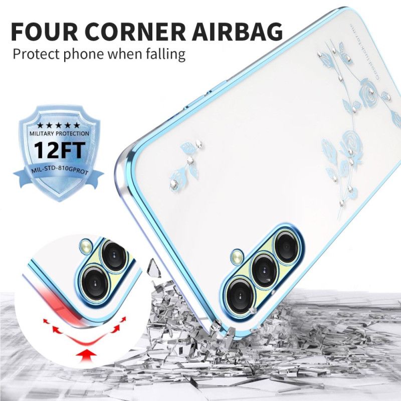 Cover Samsung Galaxy S26 Rhinsten Og Blomster Kadem